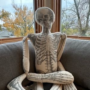 John Derian Threshold skeleton pillow